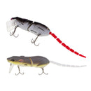2x Topwater Mouse Fishing Lure Plastic Hollow Body Lure Artificial Mice Bait
