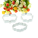 3X Fondant Cookie Cutter Stainless Steel Wedding Fondant Cake Decorating Tool  Z