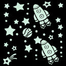 Wall Stickers Cartoon Twinkle Star Moon Glow In The Dark Luminous Decals De