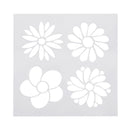 Plastic Flower Print Coffee Cake Stencils Mould Fondant Template Spray Mold