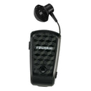 Stereo Wireless Clip-on Earbuds Earphone Bluetooth Headset Retractable Black