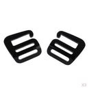 2 Pcs G Hook Webbing Buckle Quick Release for Backpack Strap Belt Black