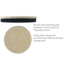 3Pcs 5inch Wool Polishing Buffing Pad Bonnets and Backing Pad (4 inch) with
