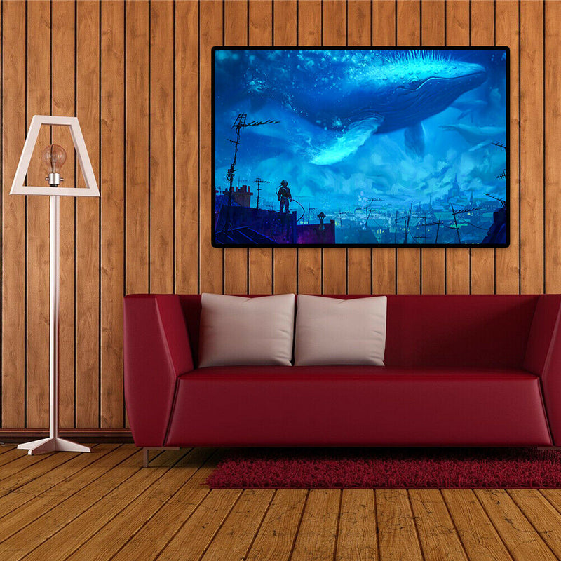 1000pcs DIY Paper Jigsaw Whale Rider Puzzle Kids Adults Educational Toys