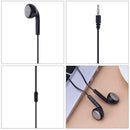 3.5mm In-ear Stereo Earbuds Headphone Earphone Without Line Control(Black)