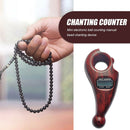Digital Buddha Rotating Beads Counter Buddhist Finger Game Tool (Rosewood) A
