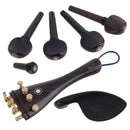 Chin Rest Tailpiece Ankle Tuner Tuner Accessory Kit for 4/4 Violin
