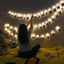 20 LED Photo Peg Clip LED Fairy String Light Wedding Hanging Picture Decor