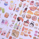 2Sheets Creative Food Drinks Diary Scrapbook Decoration DIY Stickers Toys Gift F