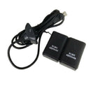 Pack 2 batteries and charging cable for BF MW3 Xbox 360 controllers