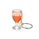1XFake Wineglass Key Chain Keyring Creative Gift Decoration Lanyard Keychain new