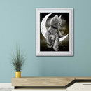 5D DIY Full Drill Diamond Painting Moon Cat Cross Stitch Embroidery Craft