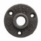 1/2 inch Three Holes Black Iron Flange Pipe Floor Fitting Threaded Wall Mou