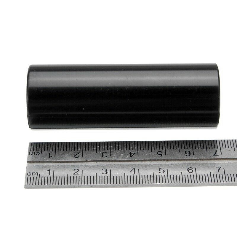 1pc Guitar Slide Black Stainless Steel Finger Knuck