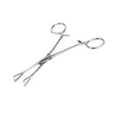 6'' Stainless Steel Slotted Triangle Forceps Body Belly Navel Septum Nose Lip