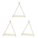 3x Nordic Style Wall Mounted Shelves Plant Flower Pot Rack Indoor Outdoor Decor