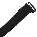 Black Elastic Fabric Metal Hook End Bra Straps Pair for Ladies