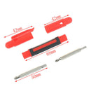 4 in 1 Pen-Shaped Multi-function Alloy Screwdriver with two double-ended bitsFT