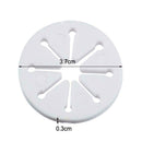 7pcs/1Set White Sock Holder Rings Sock Organizers Clip Sorter Locks Washing H0X5