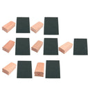 Wooden Radius Sanding Block w/ Black Guitar Abrasive Paper Luthier Tool 7.25