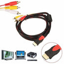 US 5Ft HDMI To 3-RCA Video Audio AV Component Converter Adapter Cable For H