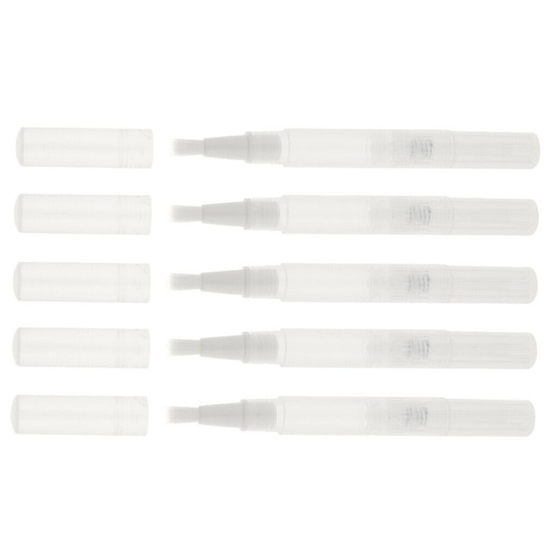 5x Empty Tube with Brush Mini Vials for Eyelash Serum Castor Oil, Nail Polish &