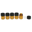 Glass Bottles w/Orifice Reducer Sample Vials Leakproof for Pocket Purse 2ml