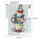 5D DIY Full Drill Diamond Painting Cups Girl Stitch Embroidery Mosaic Kit