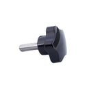 12pcs Black Plastic 32mm Head Diameter Star Clamping Knobs M8 x 30mm R5O3