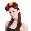 Clothing Corolla Fabric Simulation Mixed Color Rose Flower Halloween Christ