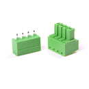10X 2EDG 4Pin Plug-in Screw Terminal Block Connector 3.81mm Pitch Right Angle Gn