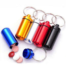 Portable Mini Multi-use Medicine Storage Box Pill Holder with Chain(Random