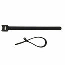 50Pcs Durable Black Cable Cord Nylon Strap Hook Loop Ties Tidy Organiser Tool