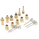 16pcs/set Aluminum Alloy Bicycle Valve Conversion Nozzles Valve Adapter Kit