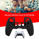Soft Silicone Skin for DualSense Controller Case + 2 Thumb Grips (Black) A