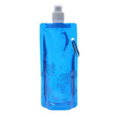 Portable Folding Water Bottle Water Bag Outdoor Sport Supplies(Blue)