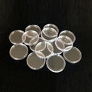 100PCS 40mm Applied Clear Round Cases Coin Storage Capsules Holder Plastic Box