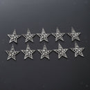 10 Pcs Crystal Embellishments Flatback Rhinestone Buttons DIY Craft Decor