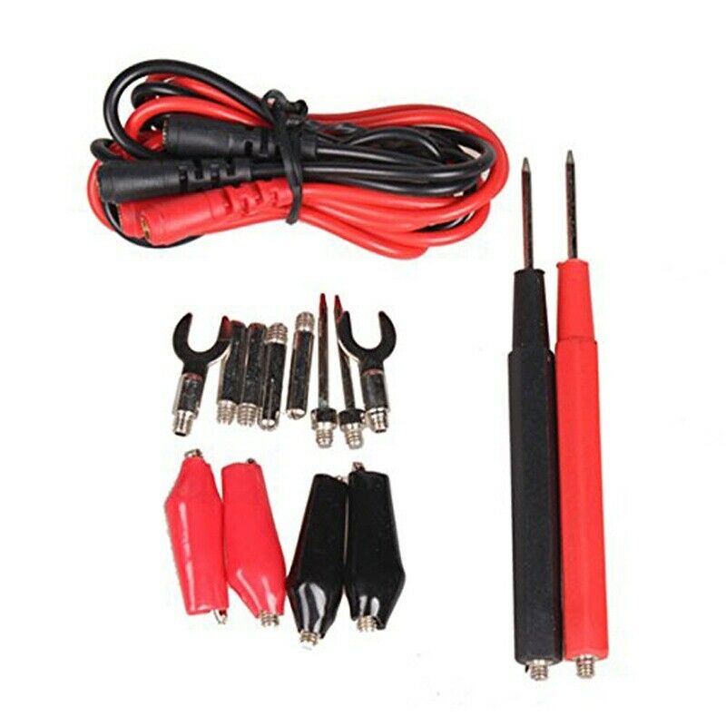 1 Set Multifunction Digital Multimeter Probe Test Lead Cable Alligator Clip V2N3