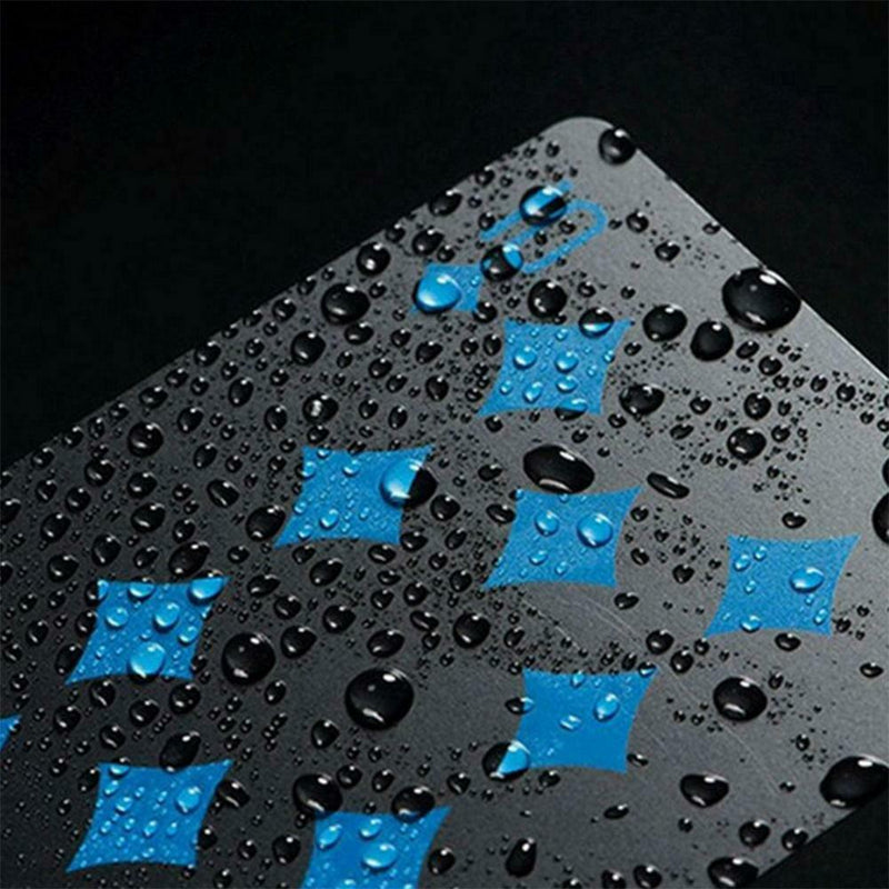 54pcs/set PVC Waterproof Black Pokers Playing Cards Entertainment Supplies