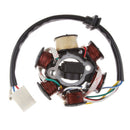 6 Pole Magneto Ignition Coil Stator Plate for 4 stroke 110cc bikes Buggy