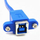 90Degree Right Angled USB3.0 Type B Male to USB3.0 Type B Female Extension