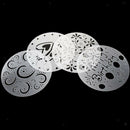 4pcs Plastic Cake Mould Stencil Cake Mold Sugarcraft Decor Tools