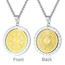 Stainless Steel Feng Shui Necklace With