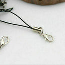 100 pcs Lobster Clasp Hooks Claw Buckle Snap Key Chain Phone Cell Lanyard C U0C9
