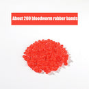 Red Worm Quick on Bait Auto Bloodworm Clip Fishing Gear (Night Fishing) A