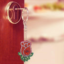 4pcs DIY Flowers Full Drill Special Shaped Diamond Painting Keychains Gifts