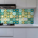 24pcs PVC Waterproof Self-adhesive Oil Proof Tile Stickers (10x10cm ET103) A