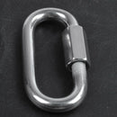 Stainless Steel Screw Gate Rock Lock Climbing Gear Carabiner 6MM Z6A9