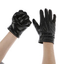 Leather Gloves Full Finger Mens Motorcycle Driving Winter Warm Touch Scree Gw